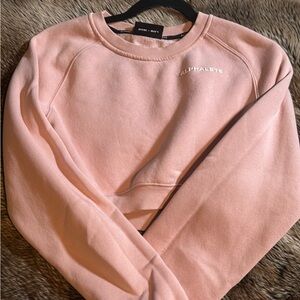 Alphalete Women's Pink Sweater crop